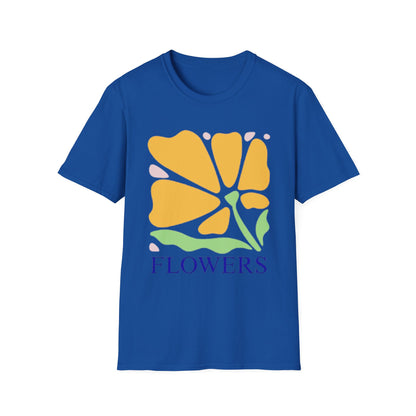 Chic Floral Design T-Shirt, Perfect for Spring, Casual Wear, Gifts for Her, Botanical Tee, Everyday Comfort