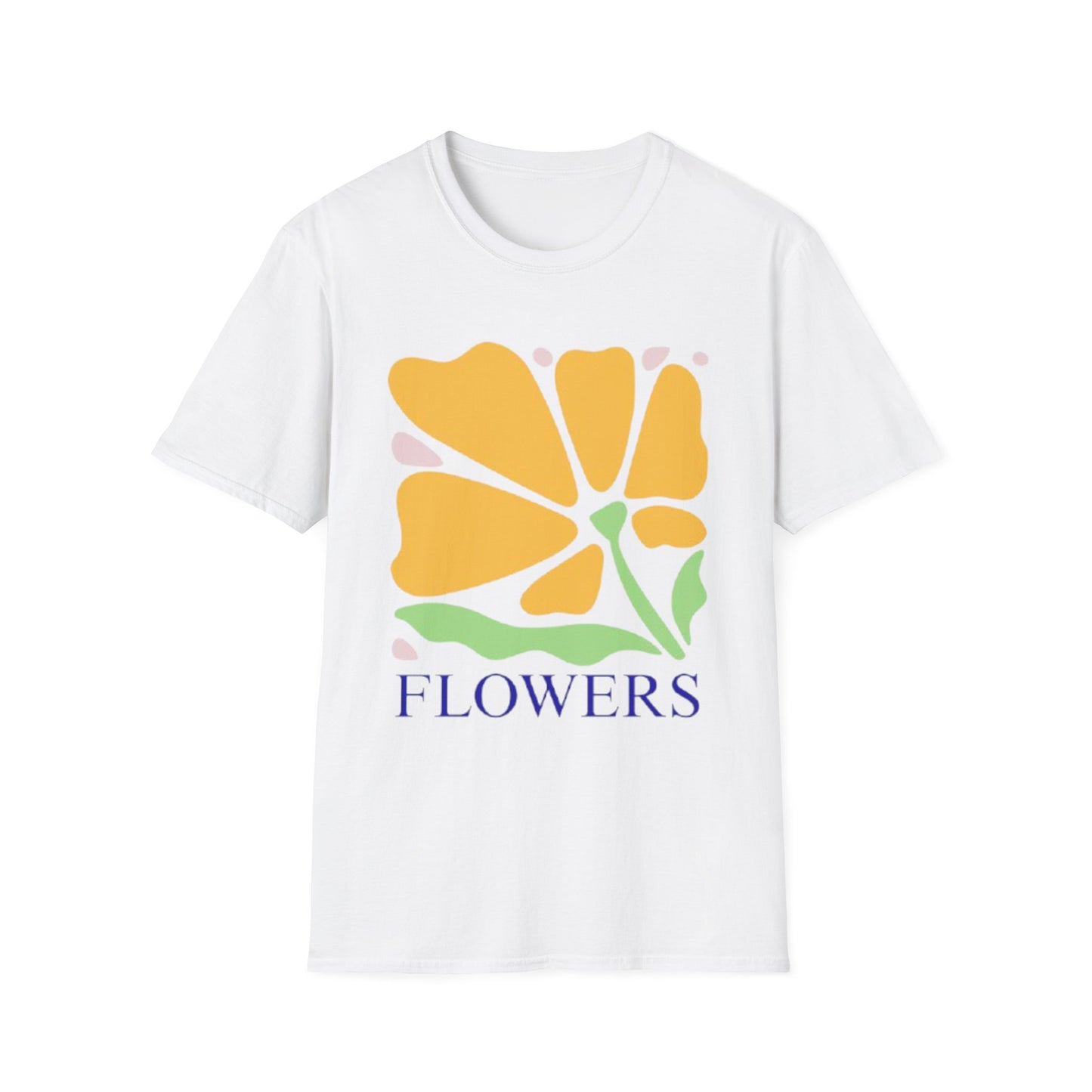 Chic Floral Design T-Shirt, Perfect for Spring, Casual Wear, Gifts for Her, Botanical Tee, Everyday Comfort
