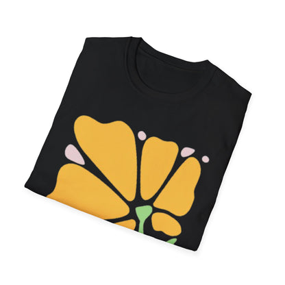 Chic Floral Design T-Shirt, Perfect for Spring, Casual Wear, Gifts for Her, Botanical Tee, Everyday Comfort